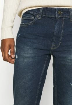Only & Sons ONSWARP LIFE DAMAGE - Slim Fit Jeans - Blue Denim -Only & Sons shop 0571d9510d9d43288751e01d42e673c7