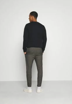 Only & Sons ONSLINUS CROP CHECK PANTS - Trousers - Grey Melange -Only & Sons shop 061bf301f2cf4cc481988b9021141e09