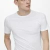 Only & Sons ONSBASIC SLIM O NECK 2 PACK - Basic T-shirt - White 1 Only & Sons ONSBASIC SLIM O NECK 2 PACK - Basic T-shirt - White -Only & Sons shop 07447aa59e204924bbc7fe74ba49dbad