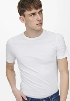 Only & Sons ONSBASIC SLIM O NECK 2 PACK - Basic T-shirt - White