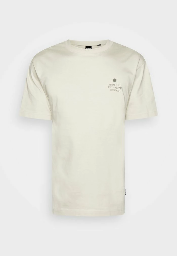 Only & Sons ONSFRED EXPLORE PRINT TEE UNISEX - Print T-shirt - Silver Lining 7 Only & Sons ONSFRED EXPLORE PRINT TEE UNISEX - Print T-shirt - Silver Lining - Image 5