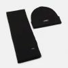 Only & Sons ONSEVAN BOX BEANIE SCARF SET - Scarf - Black