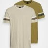 Only & Sons ONSSLEEVESTRIPE TEE 2 PACK - Print T-shirt - Light Brown 2 Only & Sons ONSSLEEVESTRIPE TEE 2 PACK - Print T-shirt - Light Brown -Only & Sons shop 0d2c516d84aa42adb779aed5ce069579