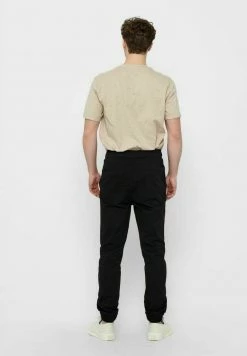 Only & Sons ONSLINUS LIFE WORK - Trousers - Black -Only & Sons shop 0d901f6a91ad405a8162db559bb5b21b
