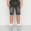 Only & Sons ONSAVI LIFE - Denim Shorts - Grey Denim