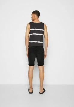 Only & Sons ONSPLY DAMAGE JOG - Denim Shorts - Black Denim -Only & Sons shop 114b9b36158443c2b75fc5549fec11fa