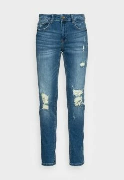 Only & Sons ONSLOOM SLIM BLUE DAMAGEMA - Slim Fit Jeans - Blue Denim -Only & Sons shop 12e3e2dfb66c473c87b9bb1aded2d286