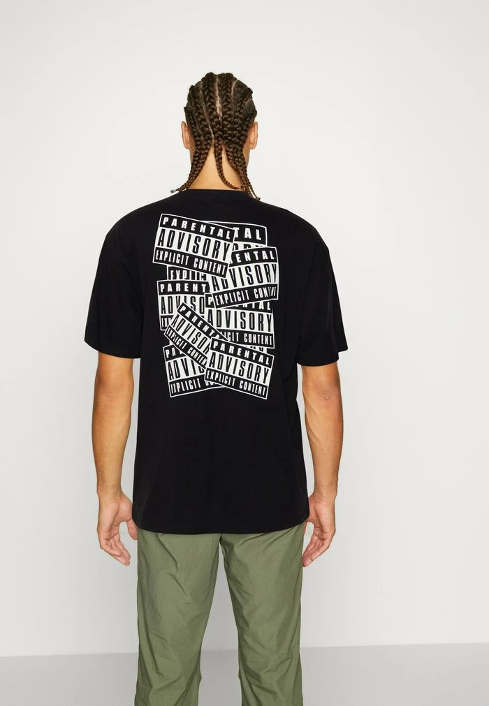 Only & Sons ONSFRED PARENTAL ADVISOR TEE UNISEX - Print T-shirt - Black 5 Only & Sons ONSFRED PARENTAL ADVISOR TEE UNISEX - Print T-shirt - Black - Image 3