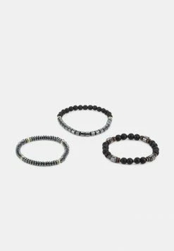 Only & Sons ONSCOOPER BRACELET UNISEX 3 PACK - Bracelet - Black