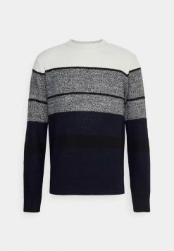 Only & Sons ONSHARM STRIPE BLOCK CREW - Jumper - Dark Navy -Only & Sons shop 17184e57812e4762802adb885bae46bd