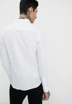 Only & Sons ONSCAIDEN SOLID - Shirt - White -Only & Sons shop 178a3c3ec0114c6ebc4d9725b2aa4848