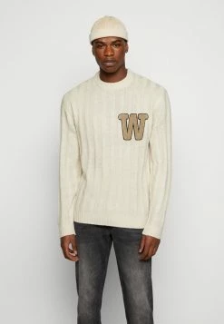 Only & Sons ONSVARSITYCHEST BADGE - Jumper - Silver Lining