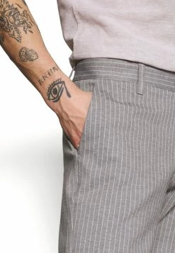 Only & Sons ONSMARK PANT STRIPE - Trousers - Light Grey Melange -Only & Sons shop 18ec621c331a4131bc6f2fc794840468