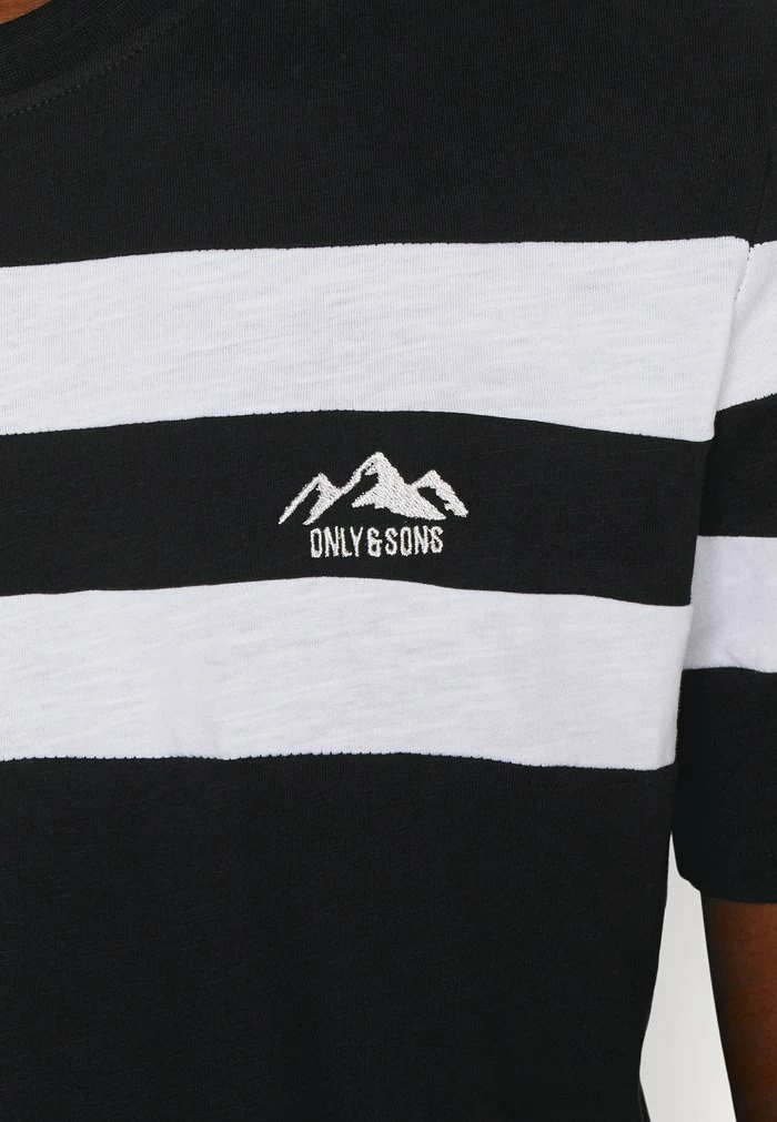 Only & Sons ONSSILAS REGULAR LOGO TEE - Print T-shirt - Black 7 Only & Sons ONSSILAS REGULAR LOGO TEE - Print T-shirt - Black - Image 5