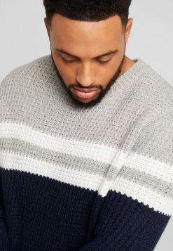 Only & Sons ONSLAZLO BLOCKED CREW NECK - Jumper - Blue Nights -Only & Sons shop 1a5bcd64396f4b869670185c68fd2b59