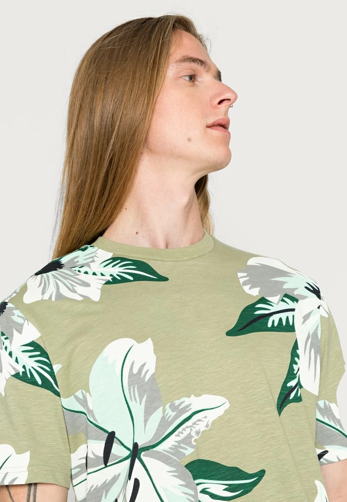 Only & Sons ONSKLOP FLORAL TEE - Print T-shirt - Oil Green 7 Only & Sons ONSKLOP FLORAL TEE - Print T-shirt - Oil Green - Image 5