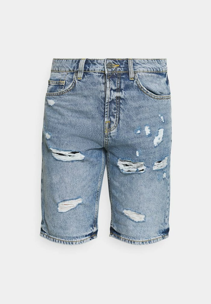 Only & Sons ONSAVI LIFE LOOSE DAMAGE - Shorts - Blue Denim 7 Only & Sons ONSAVI LIFE LOOSE DAMAGE - Shorts - Blue Denim - Image 5