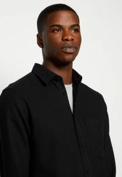 Only & Sons ONSTAM REGULAR - Shirt - Black -Only & Sons shop 22f7227f06774f129f77d04844dff4e8