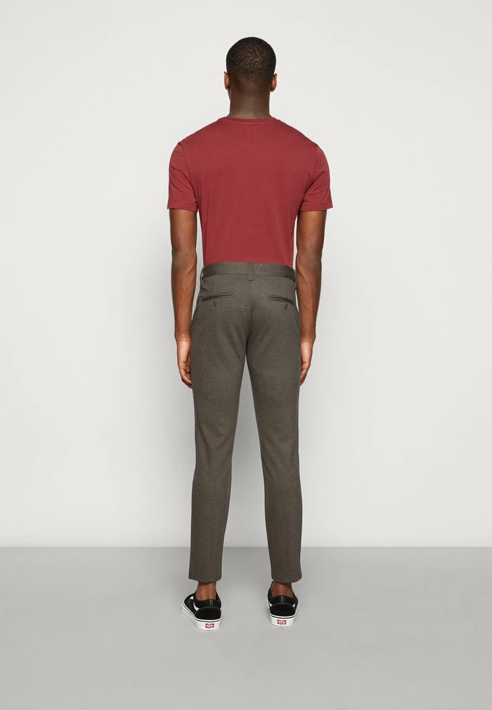 Only & Sons ONSMARK TAP HERRINGBONE - Chinos - Slate Black 5 Only & Sons ONSMARK TAP HERRINGBONE - Chinos - Slate Black - Image 3