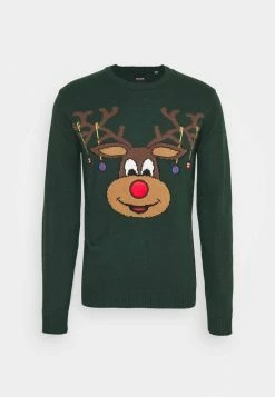 Only & Sons ONSXMAS FUNNY FRONT BADGE - Jumper - Pine Grove -Only & Sons shop 24847961257647ccab4113827a1b9ba9