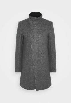 Only & Sons ONSOSCAR STAR COAT - Classic Coat - Light Grey -Only & Sons shop 2558193b8c46493fb67cfdf4af5ce944