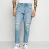 Only & Sons ONSAVI BEAM LIFE CROP - Jeans Tapered Fit - Blue Denim