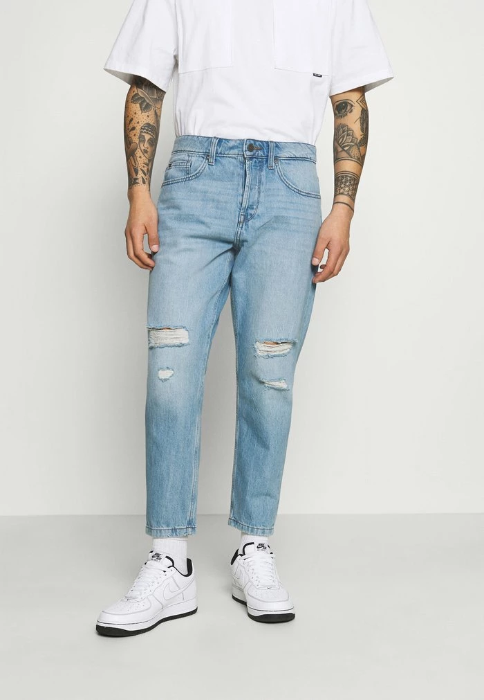 Only & Sons ONSAVI BEAM LIFE CROP - Jeans Tapered Fit - Blue Denim 3 Only & Sons ONSAVI BEAM LIFE CROP - Jeans Tapered Fit - Blue Denim