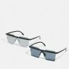 Only & Sons ONSSUNGLASS UNISEX 2 PACK - Sunglasses - Black/silver-coloured -Only & Sons shop 2644577535c2429f81130fb96a93a67e
