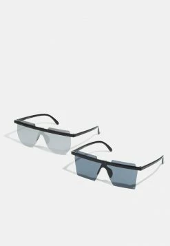 Only & Sons ONSSUNGLASS UNISEX 2 PACK - Sunglasses - Black/silver-coloured
