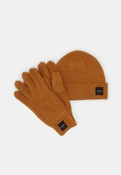 Only & Sons ONSXBOX GLOVES BEANIE UNISEX SET - Gloves - Camel