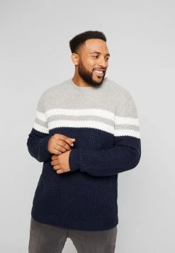 Only & Sons ONSLAZLO BLOCKED CREW NECK - Jumper - Blue Nights