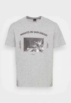 Only & Sons REG - Print T-shirt - Light Grey -Only & Sons shop 27c7a35e5fdd42b99a020296c3971e8d