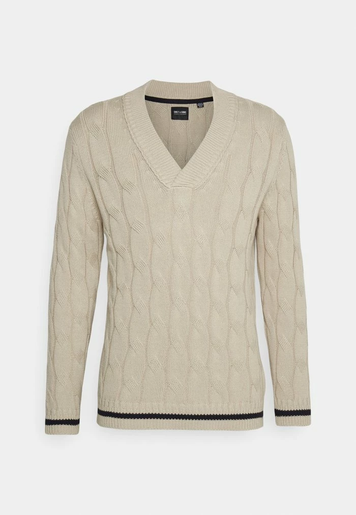 Only & Sons ONSPHILIP STRAIGHT CABLE - Jumper - Silver Lining 9 Only & Sons ONSPHILIP STRAIGHT CABLE - Jumper - Silver Lining - Image 7