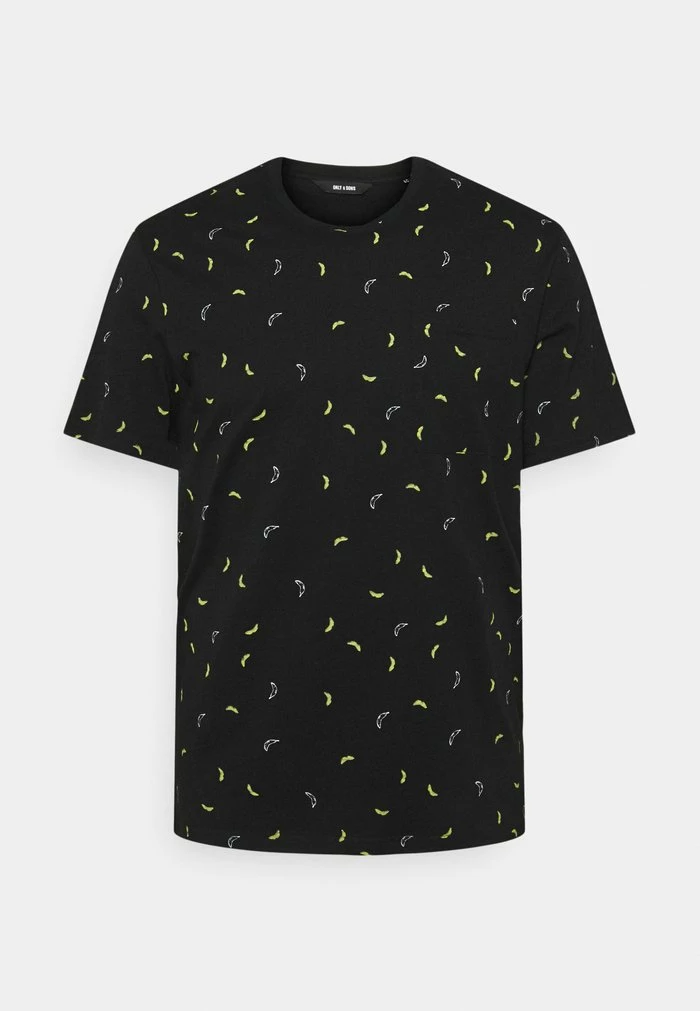 Only & Sons ONSPROVE DITSY TEE - Print T-shirt - Black 7 Only & Sons ONSPROVE DITSY TEE - Print T-shirt - Black - Image 5