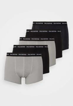 Only & Sons ONSKASPER COLOR TRUNKS 5 PACK - Pants - Black -Only & Sons shop 2b3f653f35904d758cf758ebde5cf9e2