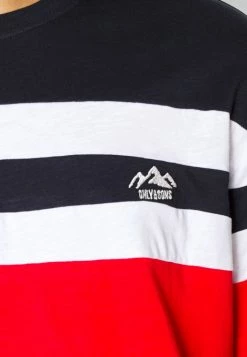 Only & Sons ONSSILAS LOGO TEE - Print T-shirt - Dark Navy -Only & Sons shop 2d03172687c14f4a8c547898a205e38c