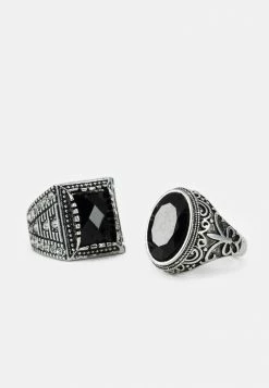 Only & Sons ONSCASPER 2 PACK - Ring - Silver-coloured -Only & Sons shop 2f75ff61ac5c4fa493f07dd8fbf90cf1