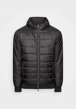 Only & Sons ONSKOBE QUILTED HOOD - Light Jacket - Black -Only & Sons shop 2faf34e9726d4434924b169f7ab8ac75