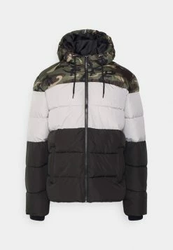 Only & Sons ONSMELVIN QUILTED HOOD JACKET - Winter Jacket - Olive Night/vapor Blue/phantom -Only & Sons shop 3058f6d391a64e358a0a74b389aabae8