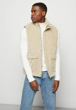 Only & Sons ONSCASH PUFFER VEST - Waistcoat - Chinchilla -Only & Sons shop 33dbad723fc34ab8bfc6ae5bfb608788