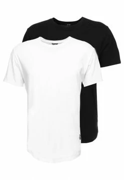 Only & Sons ONSMATT LONGY 2 PACK - Basic T-shirt - Black/white -Only & Sons shop 363a4cf9141b4e43acac2bb76daa4320