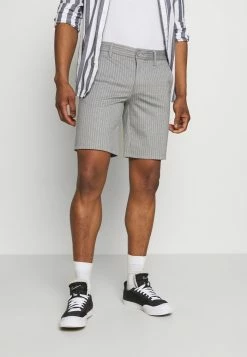 Only & Sons ONSMARK STRIPE - Shorts - Light Grey Melange