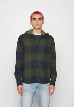 Only & Sons ONSLAIN LIFE CHECK HOODIE - Summer Jacket - Peat