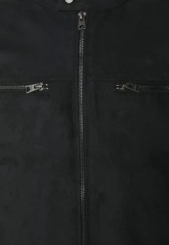 Only & Sons ONSWILLOW JACKET - Faux Leather Jacket - Black -Only & Sons shop 39cba162b0ef481ebc9fef0f008d1c13