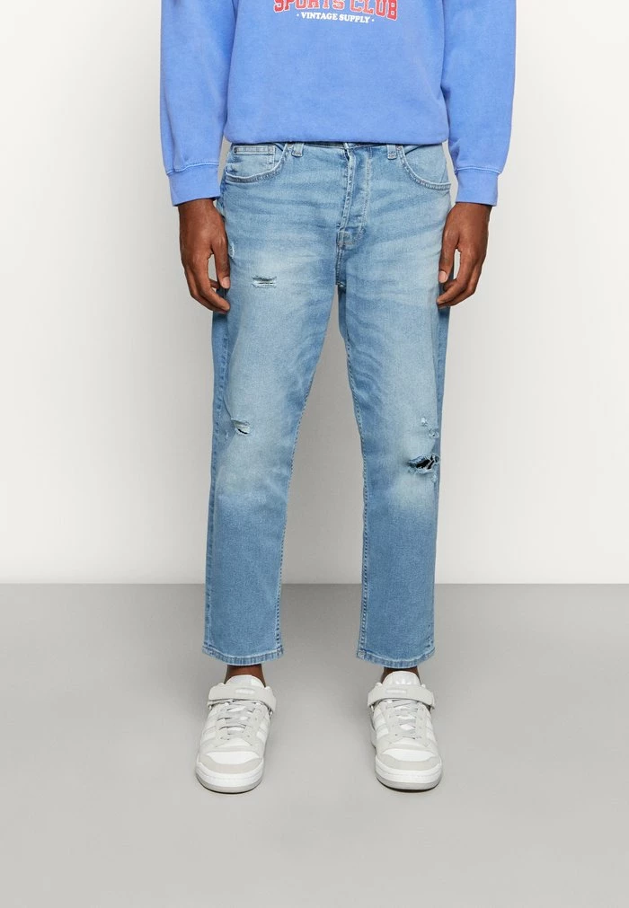 Only & Sons ONSAVI BEAM DAMAGE - Relaxed Fit Jeans - Blue Denim 3 Only & Sons ONSAVI BEAM DAMAGE - Relaxed Fit Jeans - Blue Denim