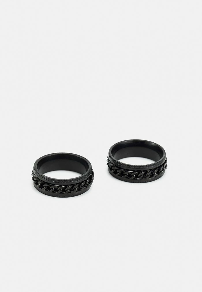 Only & Sons ONSCONNER 2 PACK - Ring - Black 3 Only & Sons ONSCONNER 2 PACK - Ring - Black