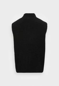 Only & Sons ONSREMY WALLPAPER ZIP VEST - Waistcoat - Black -Only & Sons shop 3bbd96db7e64435aa53d48d2449fbb04