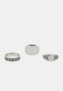 Only & Sons ONSCHARLES 3 PACK - Ring - Silver-coloured
