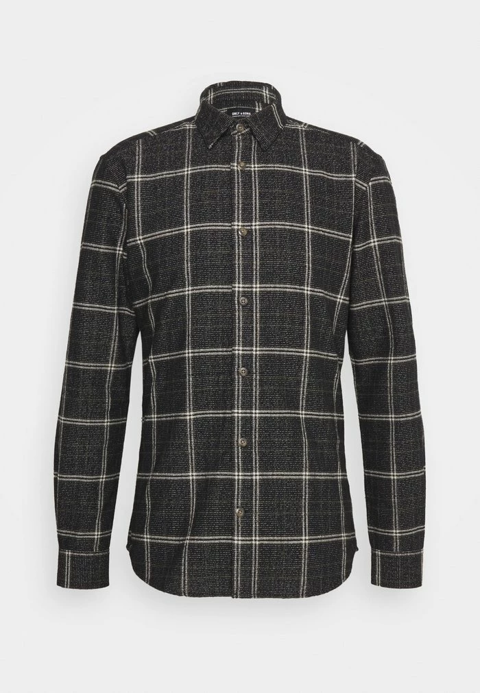 Only & Sons ONSMAZI LIFE CHECKED - Shirt - Black 7 Only & Sons ONSMAZI LIFE CHECKED - Shirt - Black - Image 5