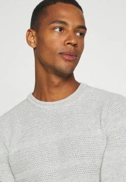 Only & Sons ONSBACE CREW - Jumper - Light Grey Melange -Only & Sons shop 3f86212dc1d44af5b755570c8f17edf2